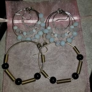 2 pair of earrings